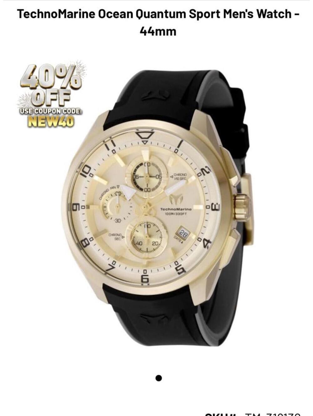 Techno marine watch men’s